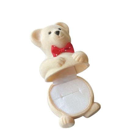 Engagement Ring Box/ Earrings Box/ Proposal Ring Jewellery Box Teddy Bear