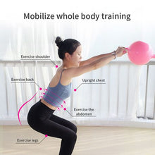 Load image into Gallery viewer, Adjustable Double Handles Water Weight Kettlebell for Yoga Fitness-Pink
