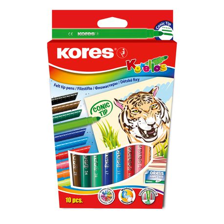 Kores Korellos 10 Conic Felt Tip Pens