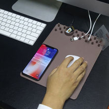 Load image into Gallery viewer, Multifunction Anti-Slip Wireless Charging Mouse Pad
