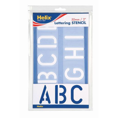 Helix 50mm Lettering Stencil (2pc) Buy Online in Zimbabwe thedailysale.shop