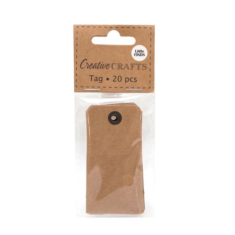 Gift Tags - Brown paper - pack of 20