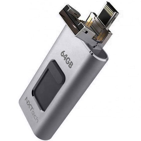 NXTech 64GB 4-in-1 OTG Multifunction USB Flash Drive Type-C/iPhone/Micro Buy Online in Zimbabwe thedailysale.shop