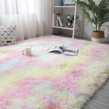 Load image into Gallery viewer, Super Soft and Fluffy Home Décor Non-Slip Rug Carpet- Rainbow (200x150cm)
