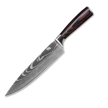 Load image into Gallery viewer, Lifespace Damascus Style 5CR15 Kitchen Chef Knife in a Gift Box
