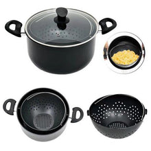 Load image into Gallery viewer, Non-Stick Cooking Pasta Pot with Built-in Strainer - 3 Piece
