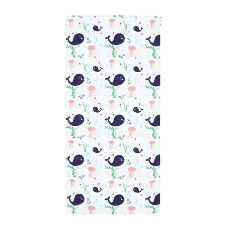 George & Mason - Kids Beach Towel - Whale