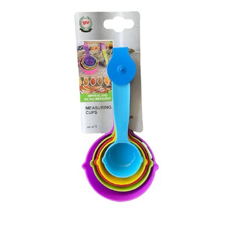 5 Piece Multicolor Measuring Cups Buy Online in Zimbabwe thedailysale.shop