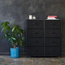 Load image into Gallery viewer, Gretmol Double Drawer Storage Cabinet - Black
