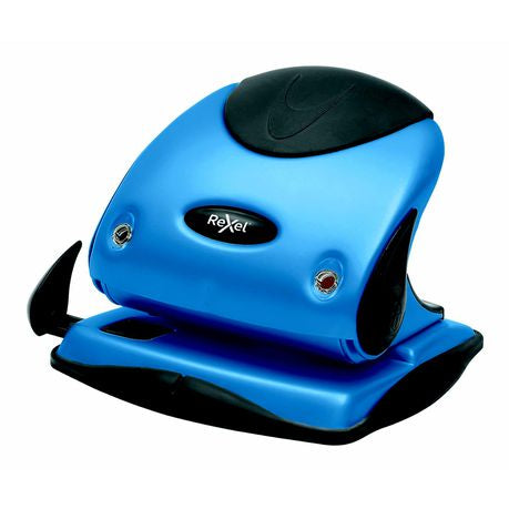 Rexel: P225 2 Hole Punch - Blue/Black Trim Buy Online in Zimbabwe thedailysale.shop