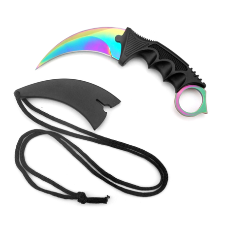 GG Rainbow Karambit Tiger Claw Tactical Knife