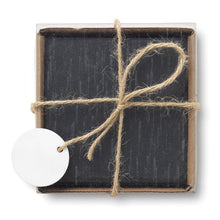 Load image into Gallery viewer, 4 Piece Slate Coaster Gift Set - Kitchen Tabletop Decor
