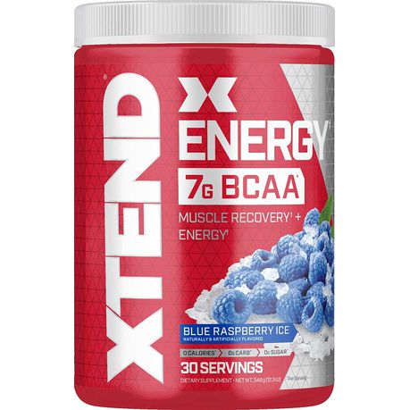 Xtend Energy BCAA Powder Blue Raspberry Ice - 348g Buy Online in Zimbabwe thedailysale.shop