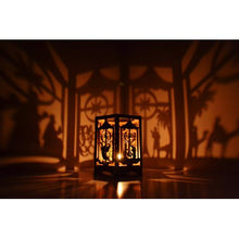 Load image into Gallery viewer, Candle Holder Nativity Scene Hexagon Shadow Lantern
