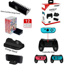 Load image into Gallery viewer, Console Charging Base Controller Grip Game Disk Rack 3 in 1 Set for Switch
