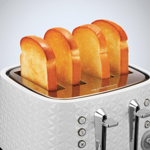 Load image into Gallery viewer, Morphy Richards Toaster 4 Slice Plastic White 7 Heat Settings 1600W Vector
