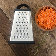 Load image into Gallery viewer, 4 Sided Cheese Fruit &amp; Veg Grater, Zester &amp; Slicer with Container
