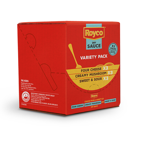 Royco Dry Sauce Variety Pack 3x3 flavours