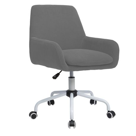 Anna Med Grey Office Chair – White Base Buy Online in Zimbabwe thedailysale.shop