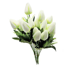 Load image into Gallery viewer, Never Fade Artificial Tulip Faux Flowers ( Set of 2) - White
