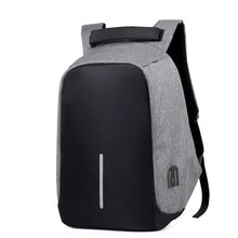 Load image into Gallery viewer, Anti theft back pack (Dual port) - Grey
