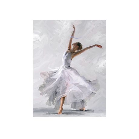 Diamond Painting DIY Kit,Full Drill, 40x30cm- Dancer in White Dress Buy Online in Zimbabwe thedailysale.shop