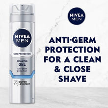 Load image into Gallery viewer, Nivea Men Silver Protect Shaving Gel - 200ml
