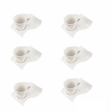 Load image into Gallery viewer, Wavy Cup &amp; Saucer Set – (12 piece)
