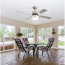 Load image into Gallery viewer, 52 Inch Silver Ceiling Fan With Remote Control
