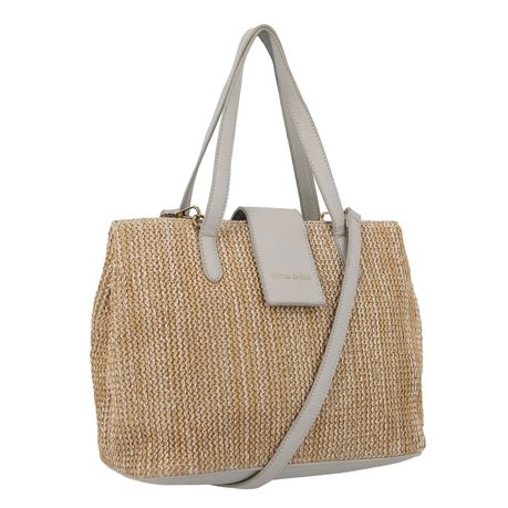 Pierre Cardin Christine Straw Satchel