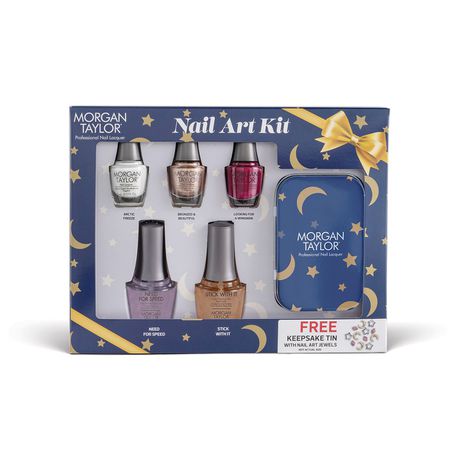 Morgan Taylor Champagne & Moonbeams Nail Art Kit