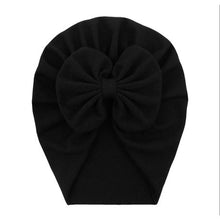 Load image into Gallery viewer, Baby Girl Turban - Blue &amp; Black
