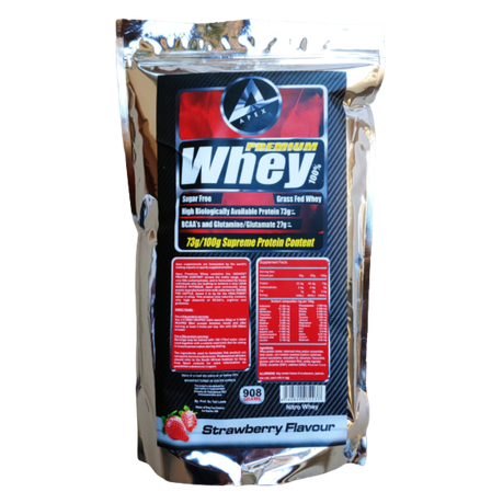 Apex Premium Whey (Grass Fed Whey) Strawberry Flavour - 908g Buy Online in Zimbabwe thedailysale.shop