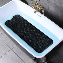 Load image into Gallery viewer, Non-Slip PVC Bathroom Bath/Shower Mat Polka Dot Texture Black Extra Large
