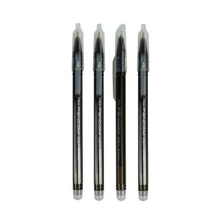 Pencom - OG1 Oil Gel 1.0mm Black Pen with Cap Pack of 4 Buy Online in Zimbabwe thedailysale.shop