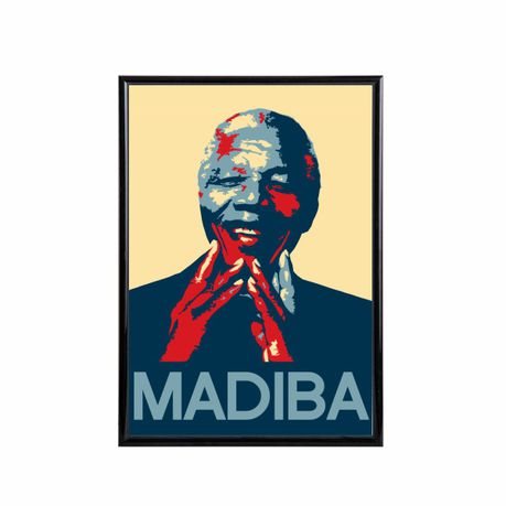 Nelson Mandela Pop Art Poster - A4