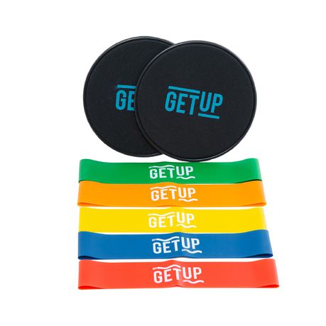 GetUp Power Resistance Bands And Slider Set Buy Online in Zimbabwe thedailysale.shop