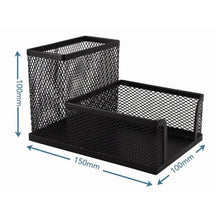 Load image into Gallery viewer, SDS: M415 Wire Mesh Metal Cube &amp; Pen Holder Black
