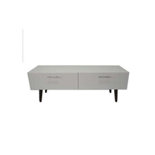 Load image into Gallery viewer, White Minimal and Stylish TV Stand With 2 Doors
