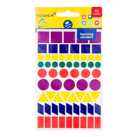 TOWER Learning Multi Shape Stickers Value Pack 660 Stickers Buy Online in Zimbabwe thedailysale.shop