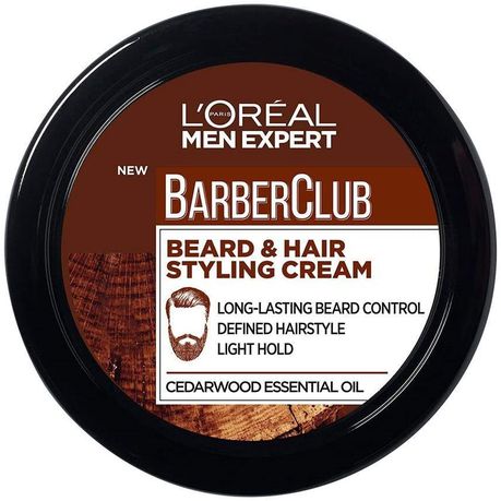 Loreal Men Expert Barber Club Beard & Hair Styling Cream - 75ml Buy Online in Zimbabwe thedailysale.shop