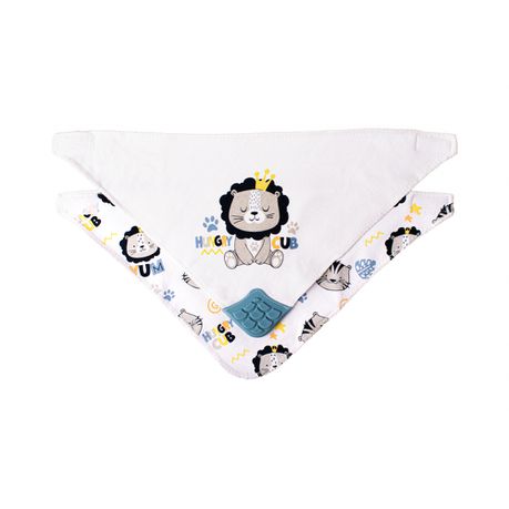 Baby Lion 2 Pack Bandana Teether Bib Buy Online in Zimbabwe thedailysale.shop