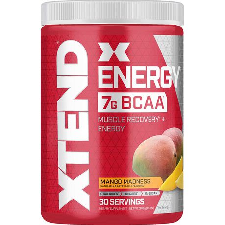 Xtend Energy BCAA Powder Mango Madness - 348g Buy Online in Zimbabwe thedailysale.shop