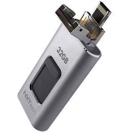 NXTech 32GB Multifunction 4-in-1 OTG Flash Drive USB type-C/iPhone/Micro Buy Online in Zimbabwe thedailysale.shop