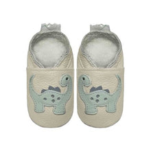 Load image into Gallery viewer, Pitta-Patta Soft Genuine Leather Baby Shoes - Green Friendly Dino - Size 2
