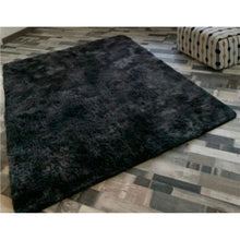 Load image into Gallery viewer, Black Fluffy Rug
