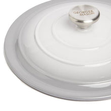 Load image into Gallery viewer, George &amp; Mason - 25cm Round Enamel Cast Iron Casserole - Grey
