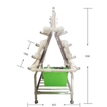 Load image into Gallery viewer, Hydroponic Step-Down Steel-Framed Tiered Growing System 88 Hole
