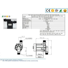 Load image into Gallery viewer, 24v DC 43W 1200L/hr 12m Head Brushless High Pressure Solar Pump
