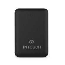 Load image into Gallery viewer, Intouch Black Powerbank 5000 Mah Black Ultra Slim
